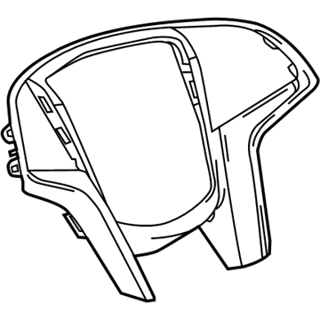 GM 22761084 Trim Cover, Black 22761084 GM Trim Cover, Black Illustration 1 of 1