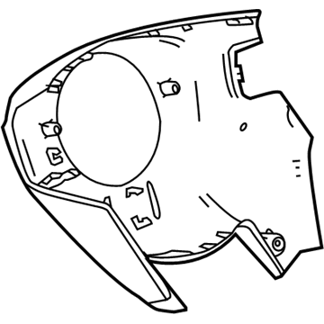 GM 22874272 Rear Shroud, Black 22874272 GM Rear Shroud, Black Illustration 1 of 1