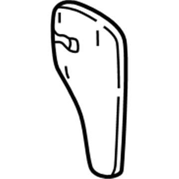 GM 10273334 Jack Cover, Gray, Passenger Side 10273334 GM Jack Cover, Gray, Passenger Side Illustration 1 of 1