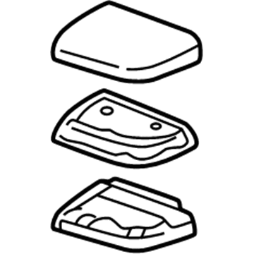 GM 10405204 Armrest, Teal, Rear Passenger Side 10405204 GM Armrest, Teal, Rear Passenger Side Illustration 1 of 1