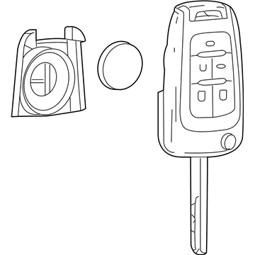 GM 20979469 Key 20979469 GM Key Illustration 1 of 1