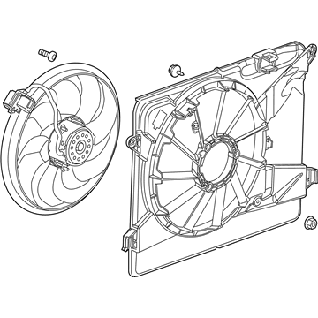 Chevy Trax A/C Condenser Fan - 95301357