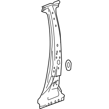 GM 42395683 Center Pillar Reinforcement, Passenger Side 42395683 GM Center Pillar Reinforcement, Passenger Side Illustration 1 of 1
