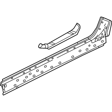 GM 42395678 Rocker Reinforcement, Driver Side 42395678 GM Rocker Reinforcement, Driver Side Illustration 1 of 1