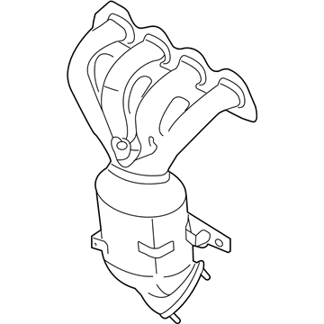GM 96476195 Exhaust Manifold 96476195 GM Exhaust Manifold Illustration 1 of 1