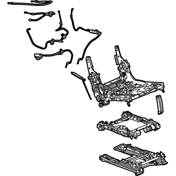 GM 84946146 Seat Back Frame, Passenger Side 84946146 GM Seat Back Frame, Passenger Side Illustration 1 of 1