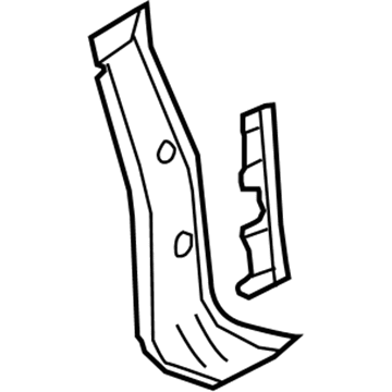 22805470 GM Inner Reinforcement, Rear Passenger Side Illustration 1 of 1