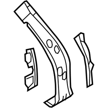 25949777 GM Inner Reinforcement, Rear Driver Side Illustration 1 of 1