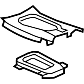 GM 22983593 Shift Plate, Black 22983593 GM Shift Plate, Black Illustration 1 of 1