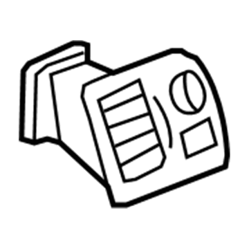 GM 15847591 Air Deflector, Blue, Driver Side 15847591 GM Air Deflector, Blue, Driver Side Illustration 1 of 1