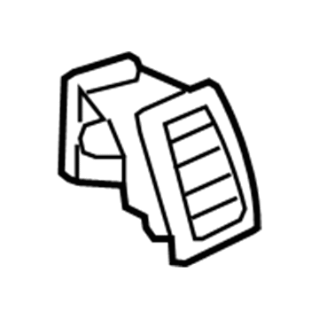 GM 15847594 Air Deflector, Passenger Side 15847594 GM Air Deflector, Passenger Side Illustration 1 of 1