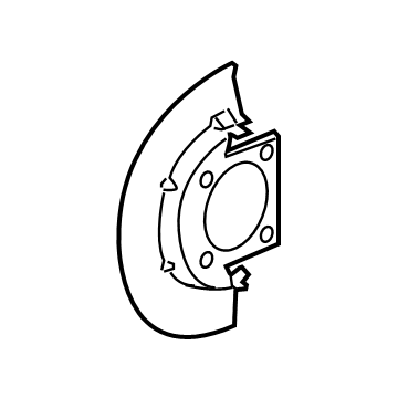 Chevy Silverado 2500 HD Brake Dust Shields - 84080138