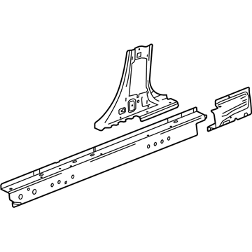 GM 94534176 Inner Rocker 94534176 GM Inner Rocker Illustration 1 of 1