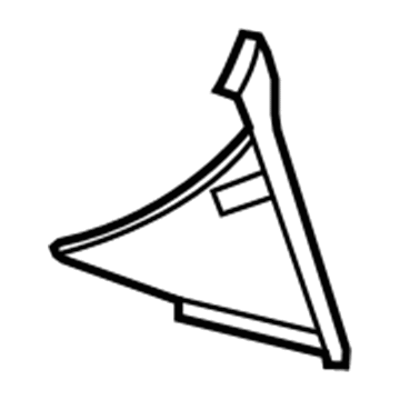 GM 20954932 Extension Panel, Jet Black, Lower Passenger Side 20954932 GM Extension Panel, Jet Black, Lower Passenger Side Illustration 1 of 1