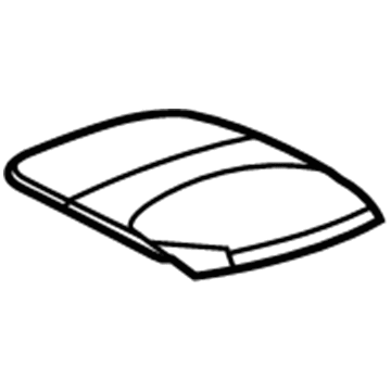 GM 20908800 Center Panel, Jet Black, Upper 20908800 GM Center Panel, Jet Black, Upper Illustration 1 of 1