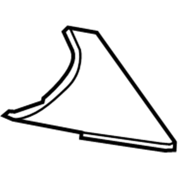 GM 20954930 Extension Panel, Jet Black, Lower Driver Side 20954930 GM Extension Panel, Jet Black, Lower Driver Side Illustration 1 of 1