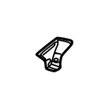 10299855 GM Sunvisor Retainer, Sable Illustration 1 of 1