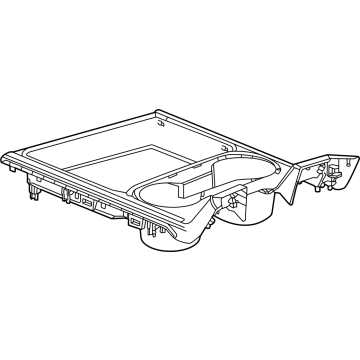 GM 85593443 Upper Trim Panel, Jet Black 85593443 GM Upper Trim Panel, Jet Black Illustration 1 of 1