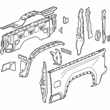 85554910 GM Side Panel, Driver Side Illustration 1 of 1