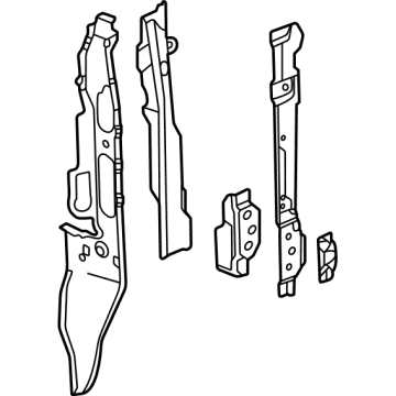 84515855 GM Rear Pillar, Inner Driver Side Illustration 1 of 1
