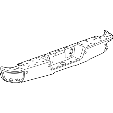 GM 23108142 Rear Bumper 23108142 GM Rear Bumper Illustration 1 of 1