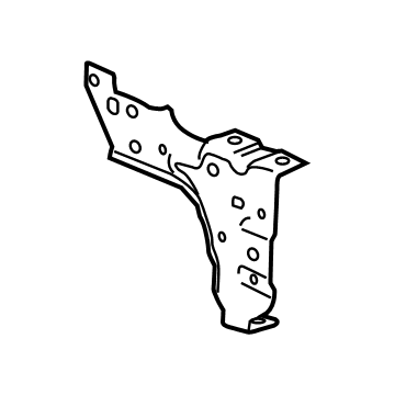 GM 23108154 Bumper Bracket, Driver Side 23108154 GM Bumper Bracket, Driver Side Illustration 1 of 1