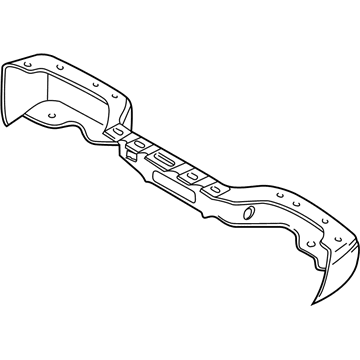 GM 19121287 Rear Bumper 19121287 GM Rear Bumper Illustration 1 of 1