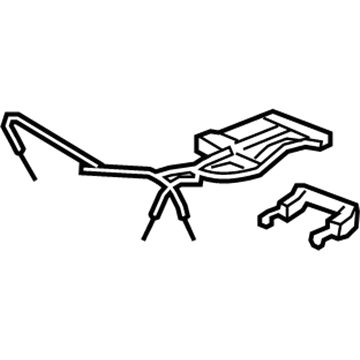 GM 20963268 Release Cable, Rear 20963268 GM Release Cable, Rear Illustration 1 of 1