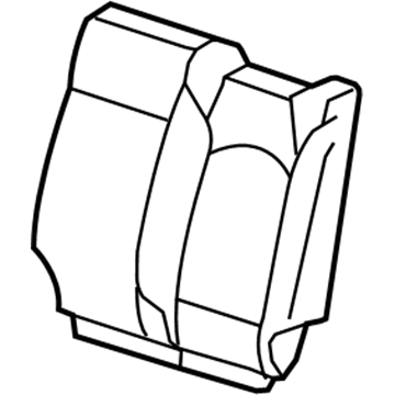 GM 22971658 Seat Back Cover, Driver Side 22971658 GM Seat Back Cover, Driver Side Illustration 1 of 1