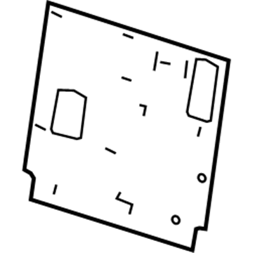 23134188 GM Seat Back Panel, Driver Side Illustration 1 of 1