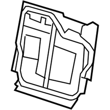 GM 15899424 Seat Back Frame, Driver Side 15899424 GM Seat Back Frame, Driver Side Illustration 1 of 1
