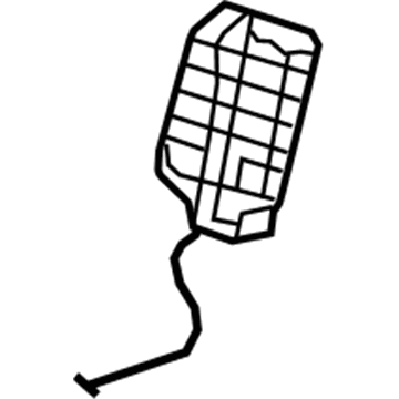 GM 15899808 Bolster, Rear Driver Side 15899808 GM Bolster, Rear Driver Side Illustration 1 of 1