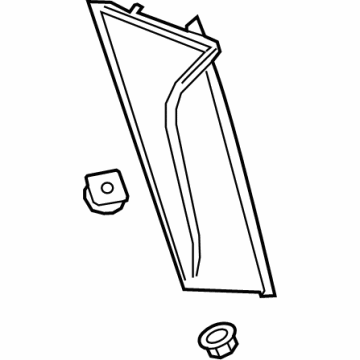 GM 84268115 Applique, Rear Driver Side 84268115 GM Applique, Rear Driver Side Illustration 1 of 1
