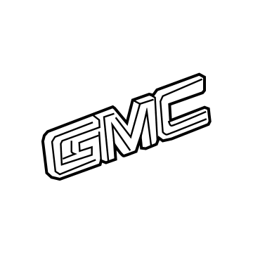 GM 84321763 Nameplate, Red 84321763 GM Nameplate, Red Illustration 1 of 1