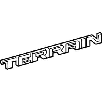GM 23255004 Nameplate, Front 23255004 GM Nameplate, Front Illustration 1 of 1