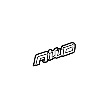 GM 23255005 Nameplate, Rear Passenger Side 23255005 GM Nameplate, Rear Passenger Side Illustration 1 of 1