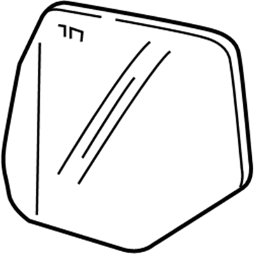 GM 23149394 Mirror Glass, Rear Driver Side 23149394 GM Mirror Glass, Rear Driver Side Illustration 1 of 1