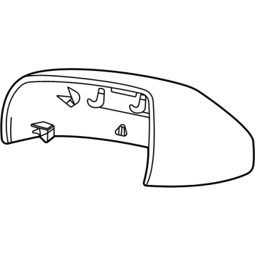 GM 23105587 Mirror Cover, Rear Driver Side 23105587 GM Mirror Cover, Rear Driver Side Illustration 1 of 1