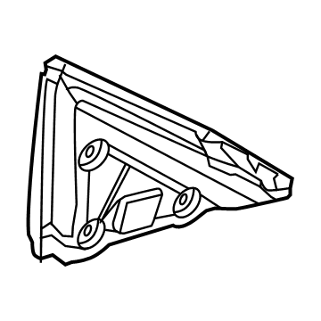 GM 85155061 Mirror Assembly Gasket, Rear Passenger Side 85155061 GM Mirror Assembly Gasket, Rear Passenger Side Illustration 1 of 1