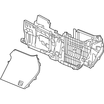 GM 85141962 Console Base, Jet Black 85141962 GM Console Base, Jet Black Illustration 1 of 1