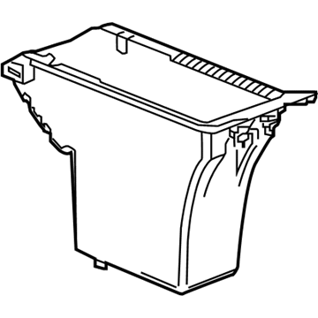 84541543 GM Compartment Box, Jet Black, Front Illustration 1 of 1
