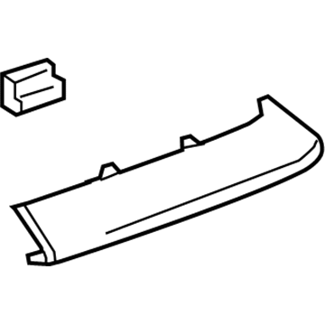 GM 23137782 Trim Molding, Rear Driver Side 23137782 GM Trim Molding, Rear Driver Side Illustration 1 of 1