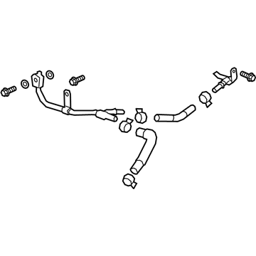 12696427 GM Water Hose Assembly, Passenger Side Illustration 1 of 1