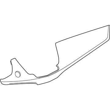 GM 84138188 Trim Panel, Black, Passenger Side 84138188 GM Trim Panel, Black, Passenger Side Illustration 1 of 1