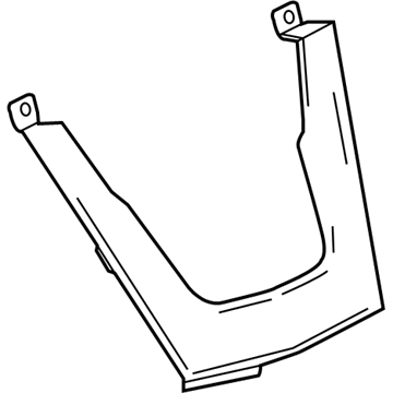 GM 84283618 Trim Panel, Jet Black, Center Lower 84283618 GM Trim Panel, Jet Black, Center Lower Illustration 1 of 1