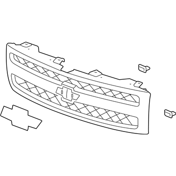 Chevy Silverado 1500 Grille - 22849840