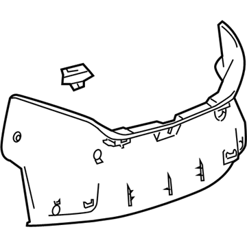 Chevy 92231257 Rear Panel Trim