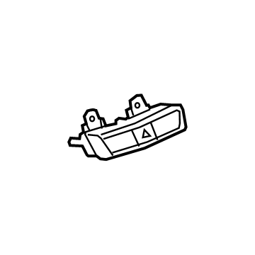 GM 84499075 Hazard Switch, Black 84499075 GM Hazard Switch, Black Illustration 1 of 1