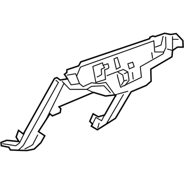 GM 84159146 Mount Panel, Black, Center Lower 84159146 GM Mount Panel, Black, Center Lower Illustration 1 of 1