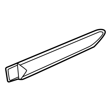 84134888 GM Front Molding, Outer Passenger Side Illustration 1 of 1